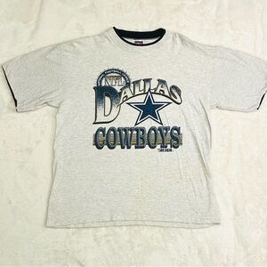 Vintage 90’s Dallas Cowboys T-Shirt Large Made In USA Mens Large Trench Ultra